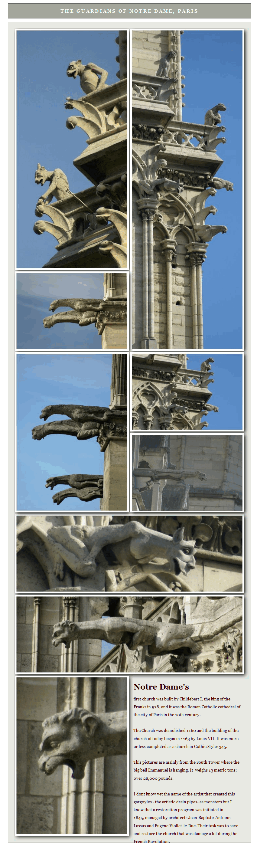 Gargoyles of Notre Dame