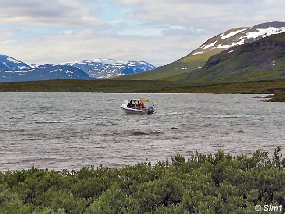 The boat to Alesjaure