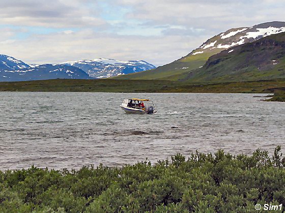 The boat to Alesjaure