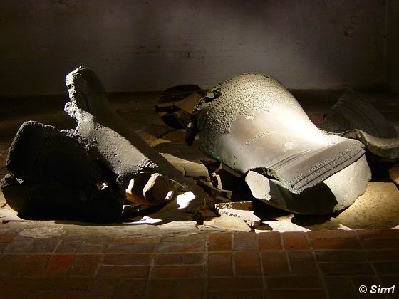 The shattered bells in the Marienkirche