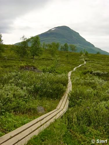 The Kungsleden between Abiskojaure and Alesjaure