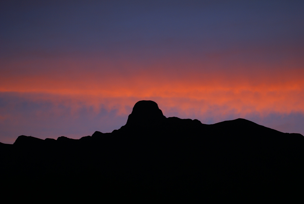 Sunset over the Drakensberg