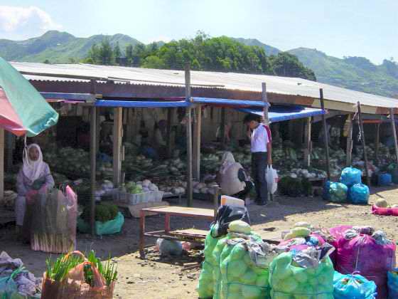 The market at Kundasang