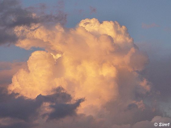 Evening clouds