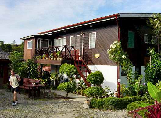 Leaving the Kinabalu Mountain Lodge