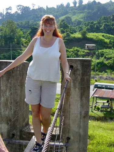 Suspension bridge at Matupang village