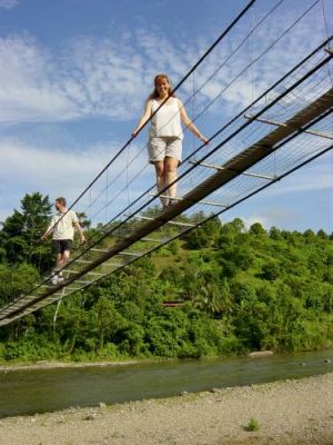 Suspension bridge at Matupang village