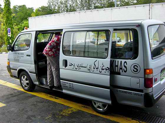  All aboard in the minibus!