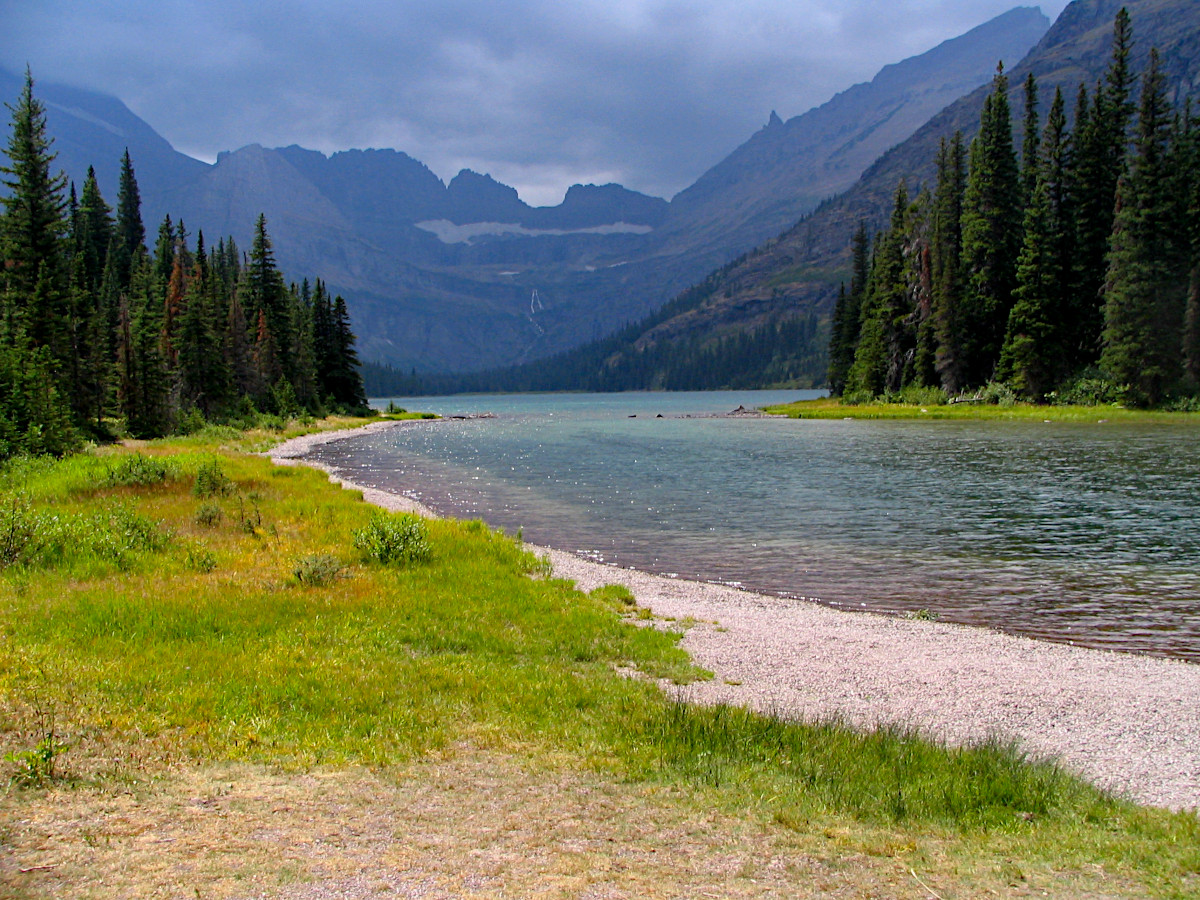 View over Grinnell Lake, Glacier National Park