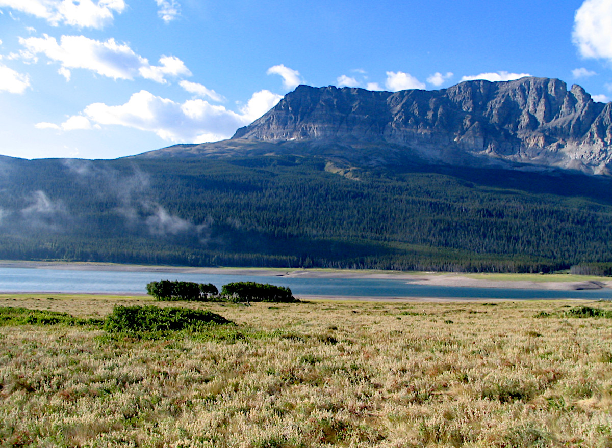 Mist over Lake Sherburne, Glacier National Park