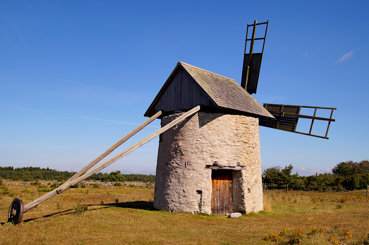 windmill of Hundlauser on Gotland