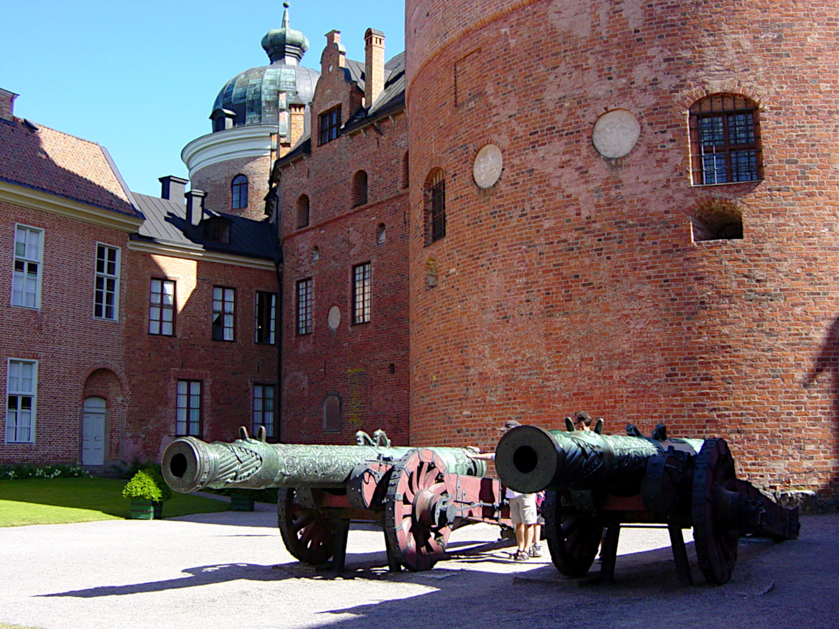 The cannons at Gripsholm Castle