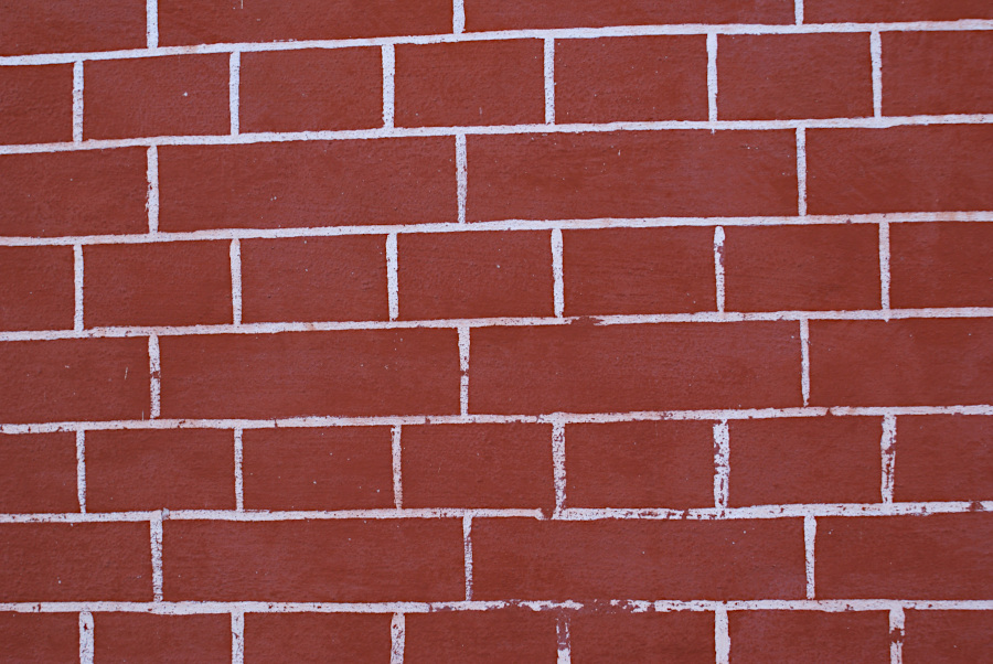 A painted brick wall