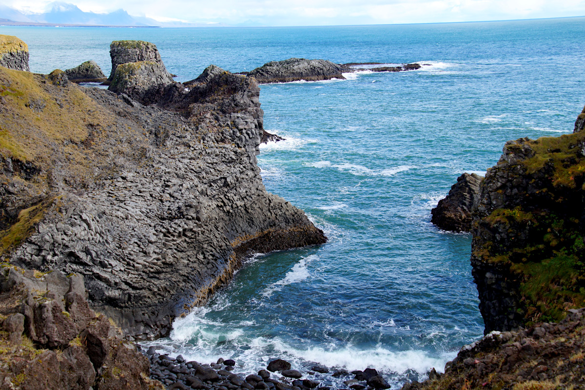 The coastline at Hellnar