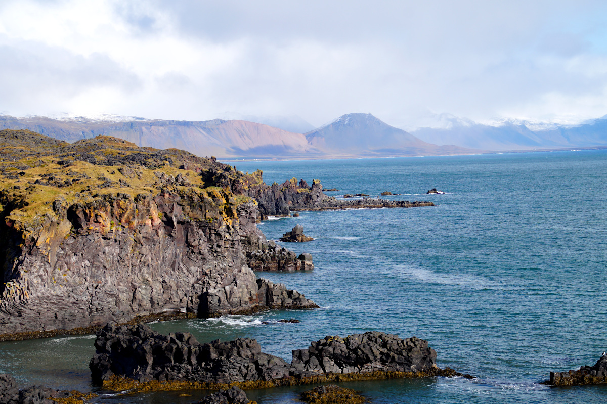 The coastline at Hellnar