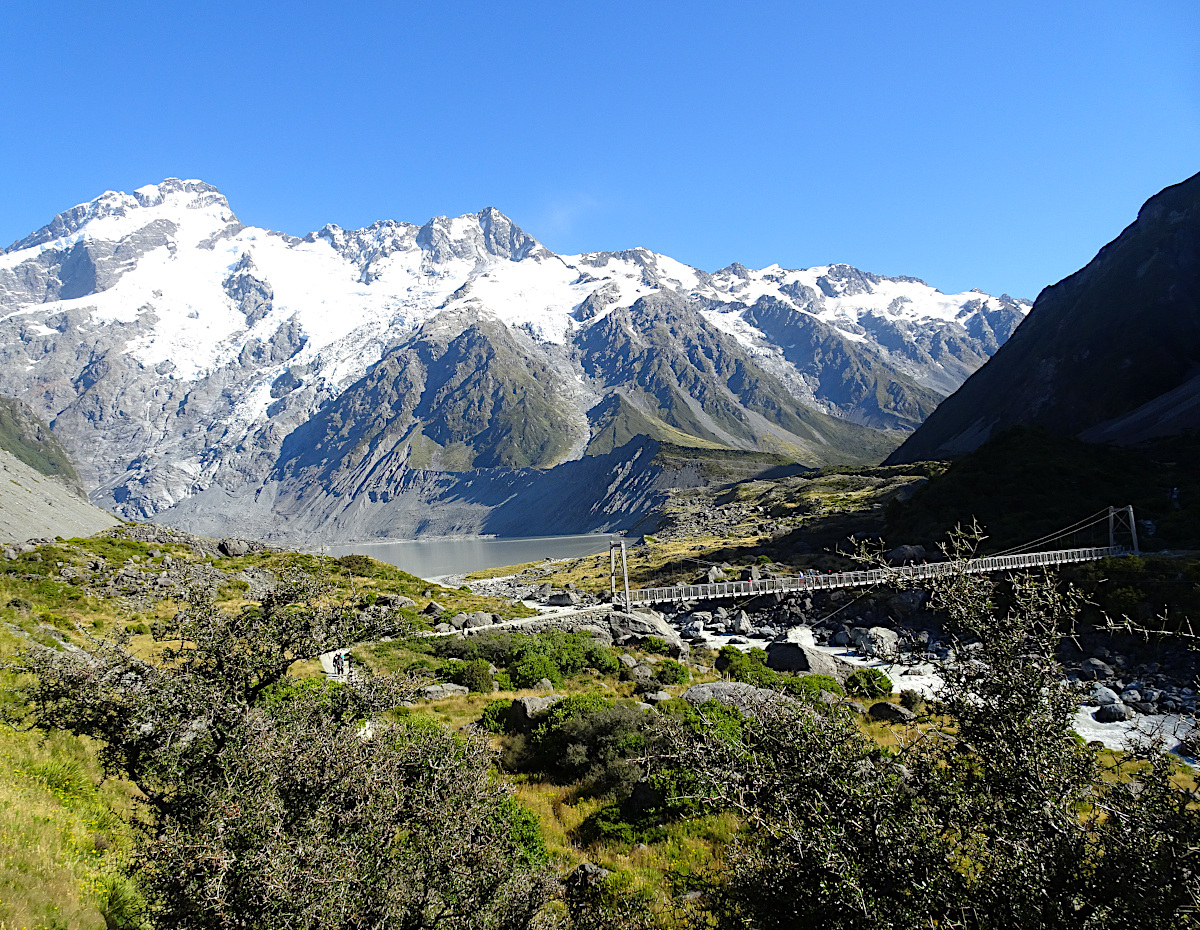New Zealand Hooker Valley Cook Aoraki Postcard: Mount 
