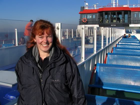 On the ferry