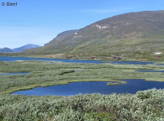 View from Alesjaure Mountain Hut