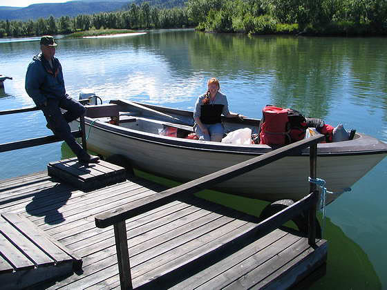 boat at Kvikkjokk