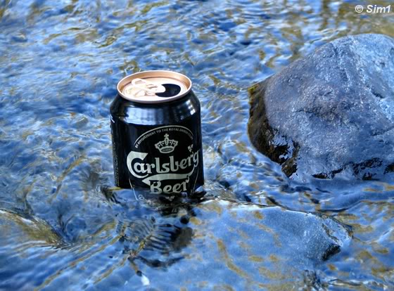 Beer in the river