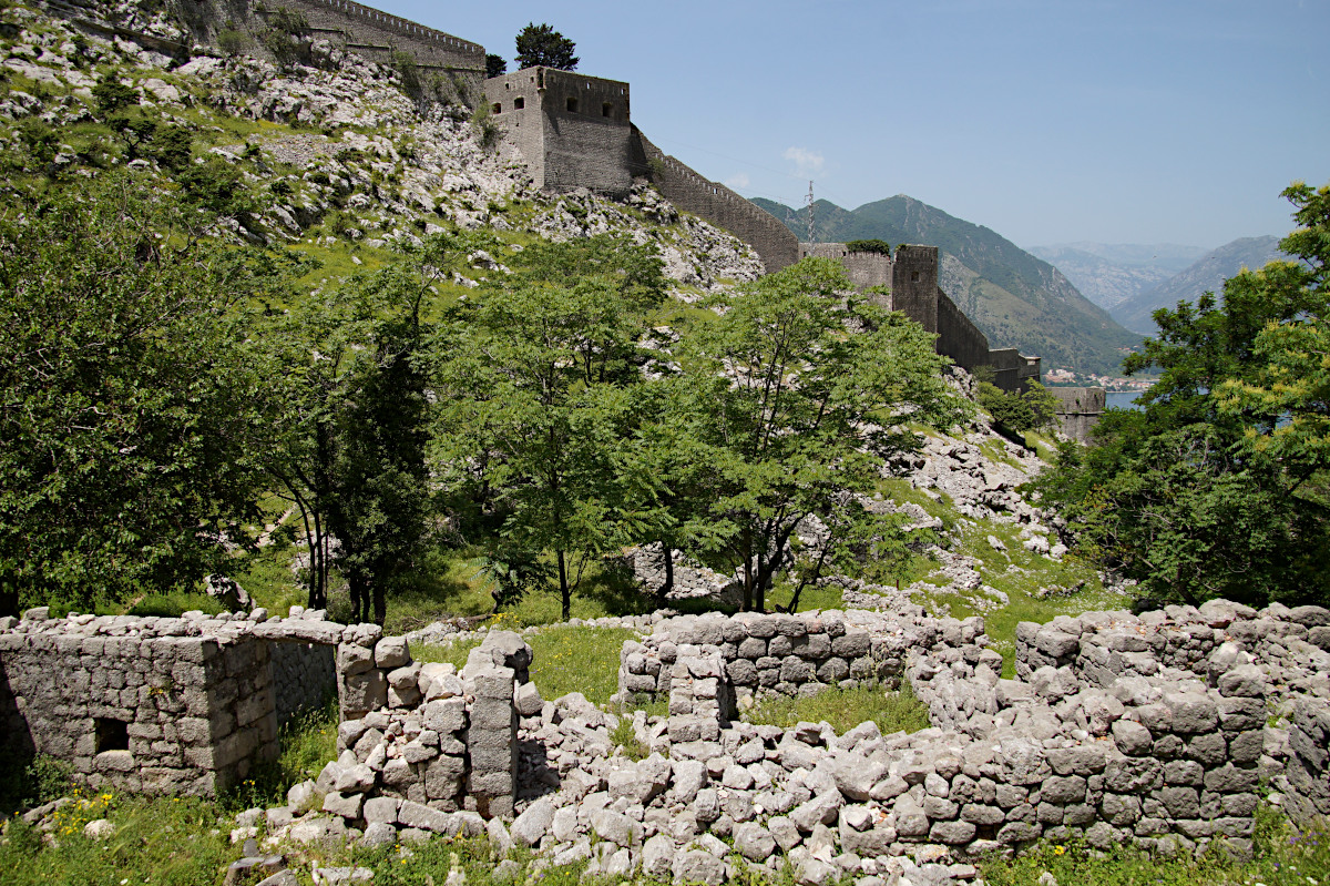 The ruins of the village of Spiljari