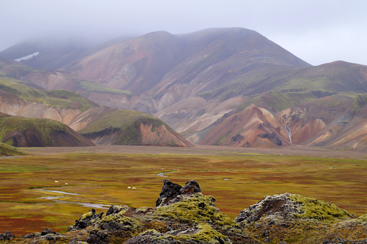 View onto Vondugil, Landmannalaugar