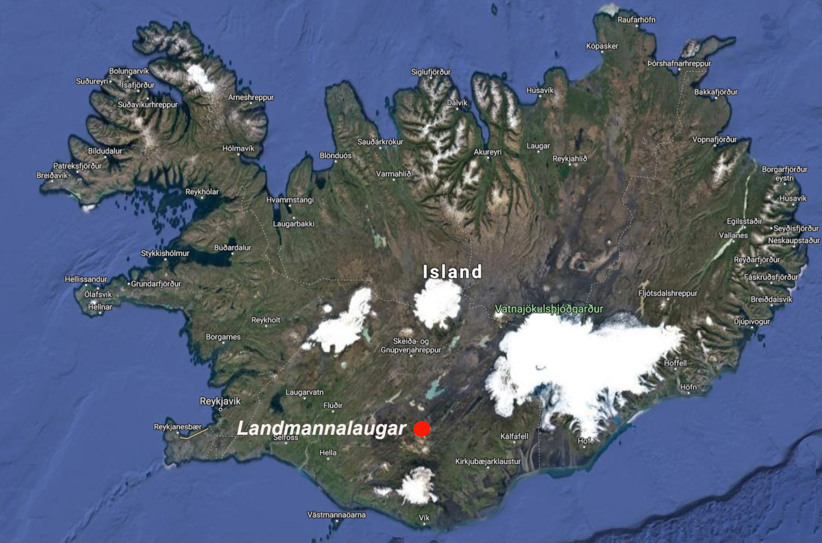 Map Landmannalaugar