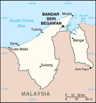  Map of Brunei