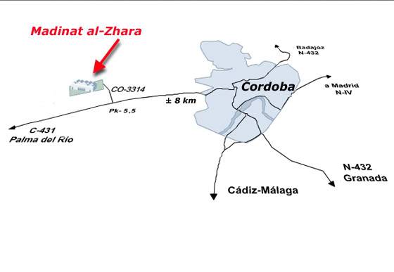 Map to Medina Alzahar