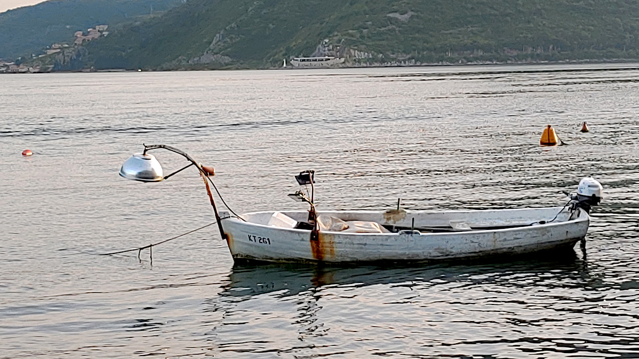 Fishing boat in Perast