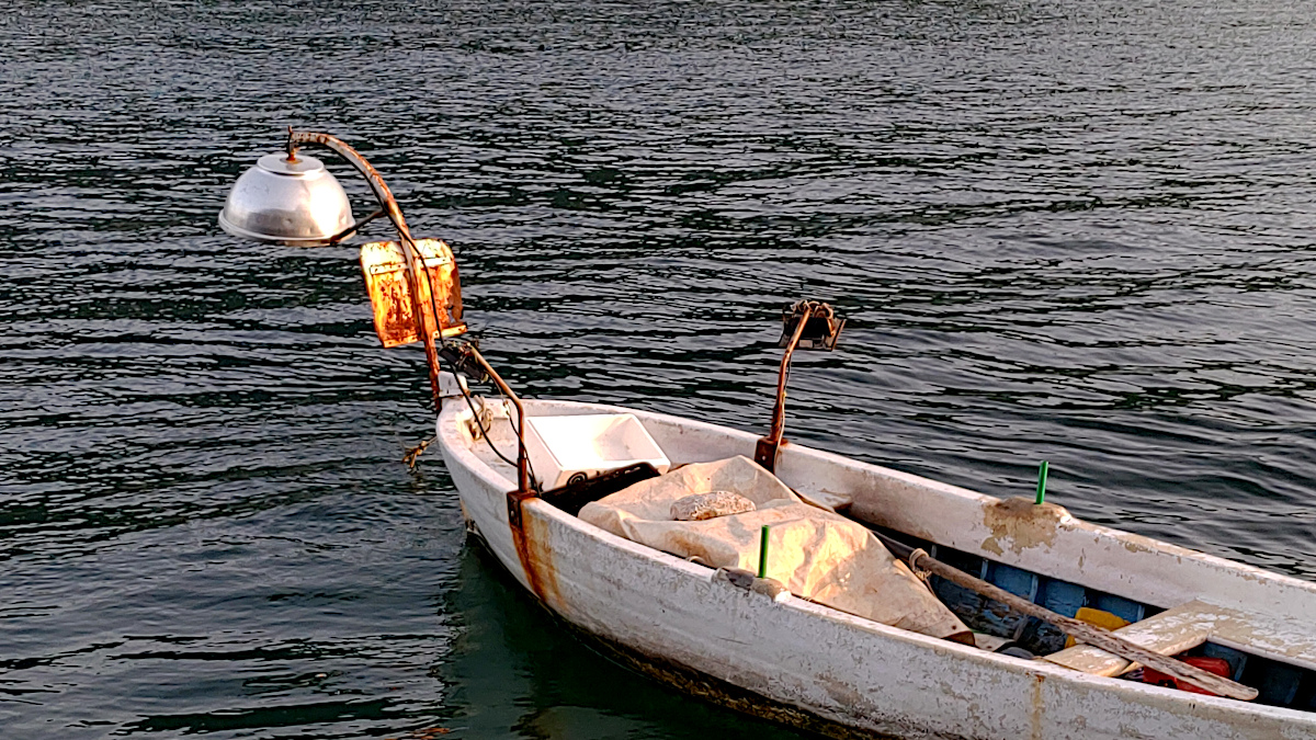 Fishing boat in Perast