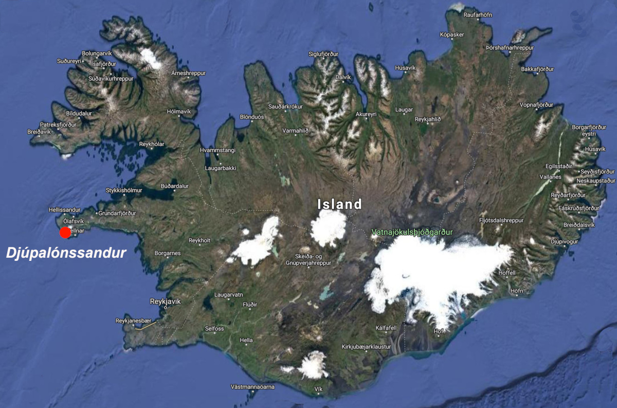 Map Djúpalónssandur