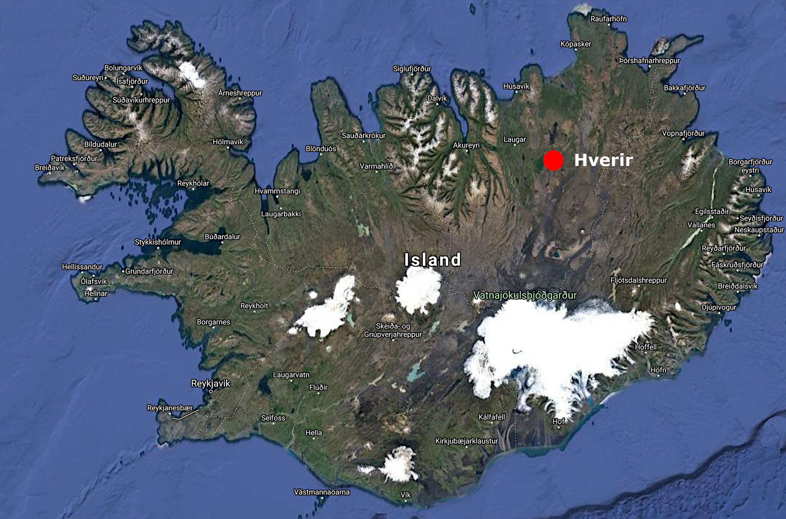 Map Hverir