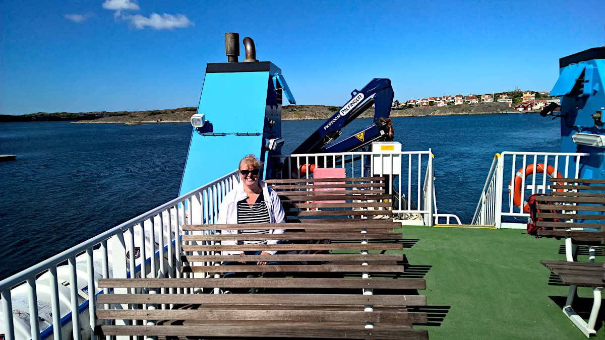 on the ferry to Käringön