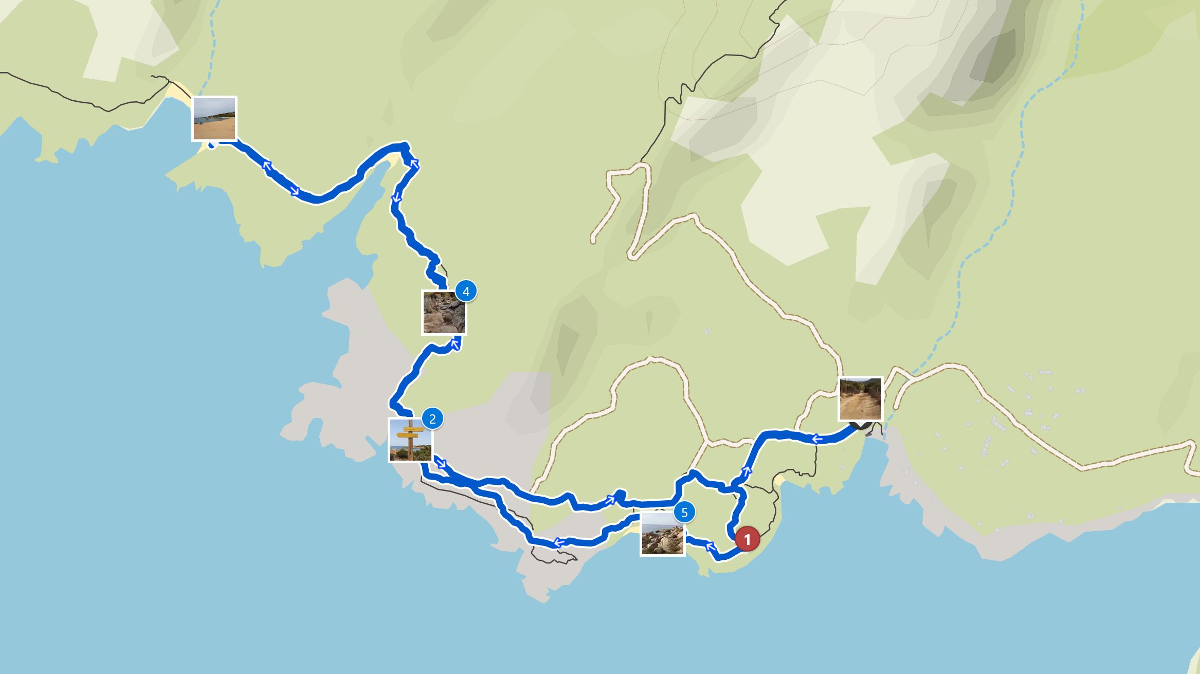 Map Tizzano hike